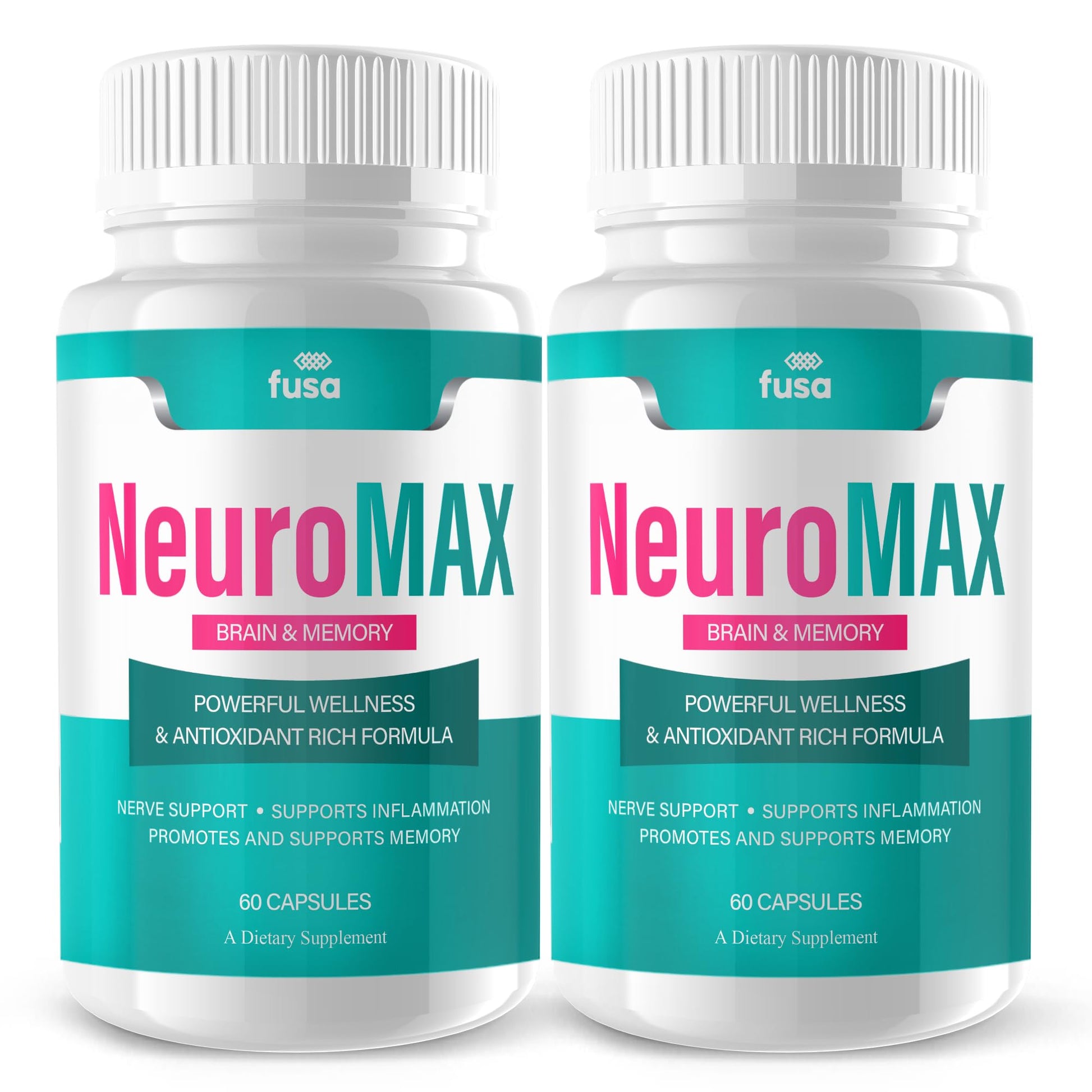 Frasco de cápsulas NeuroMax para memoria y cerebro
