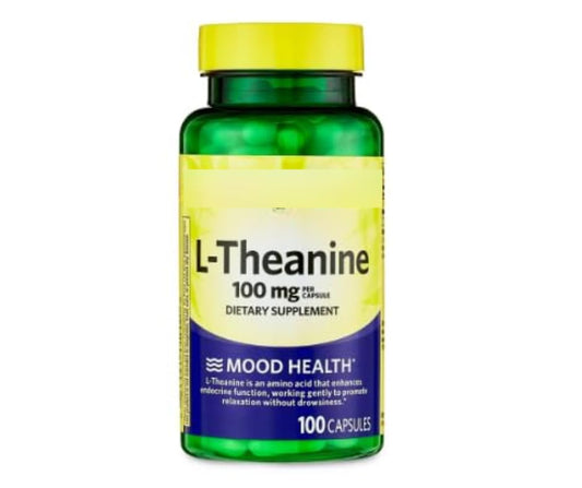 Frasco de cápsulas SEDLAV L-Teanina 100mg sin sabor