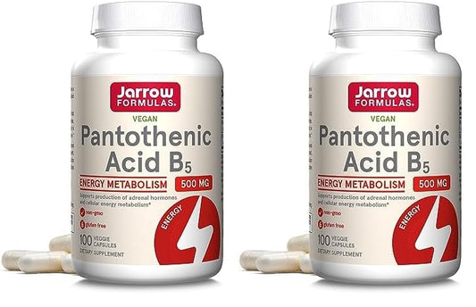 Frasco cápsulas vegetales ácido pantoténico 500 mg Jarrow Formulas