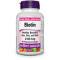 Frasco cápsulas vegetarianas biotina Webber Naturals