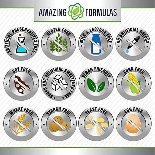 Frasco cápsulas vitamina C Amazing Formulas sin GMO y sin gluten