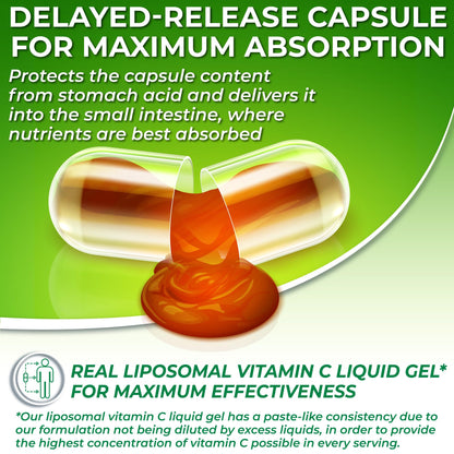 Frasco cápsulas vitamina c liposomal con calcio vegetal SUPPLEMENTS STUDIO