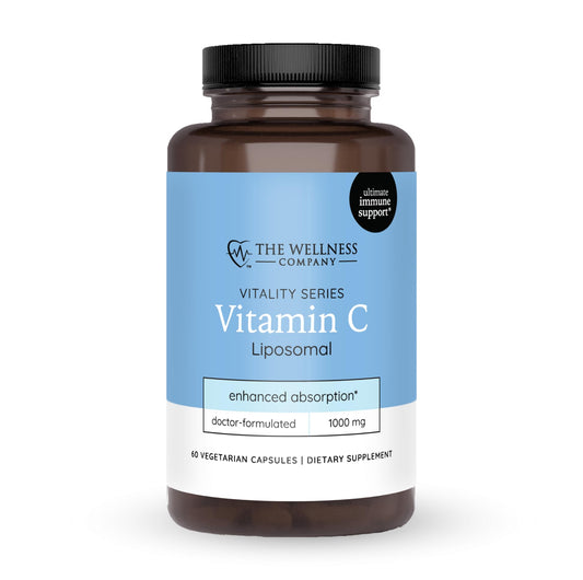 Frasco cápsulas vitamina c liposomal The Wellness Company
