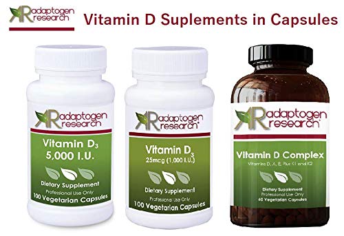 Frasco y cápsulas vitamina D3 sin sabores ni conservadores artificiales