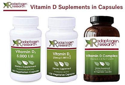 Frasco y cápsulas vitamina D3 sin sabores ni conservadores artificiales