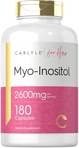 Frasco Carlyle mio-inositol 2600 mg 180 cápsulas