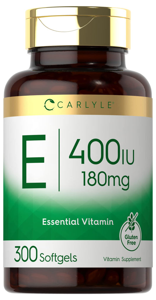 Frasco Carlyle vitamina e 400 ui 300 cápsulas blandas paquete