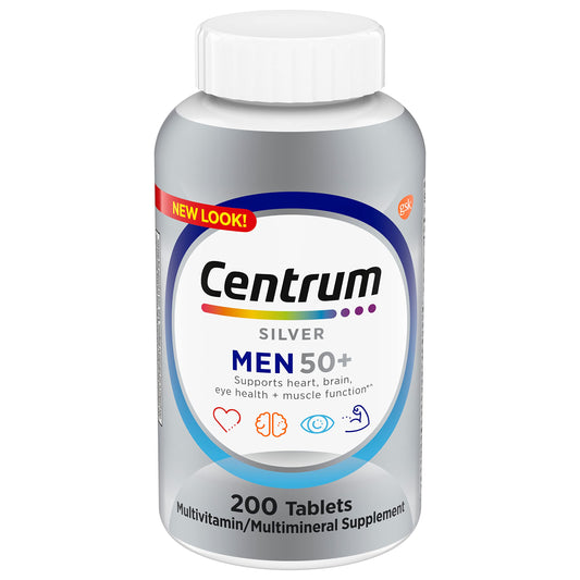 Frasco de Centrum Silver para hombres 50+