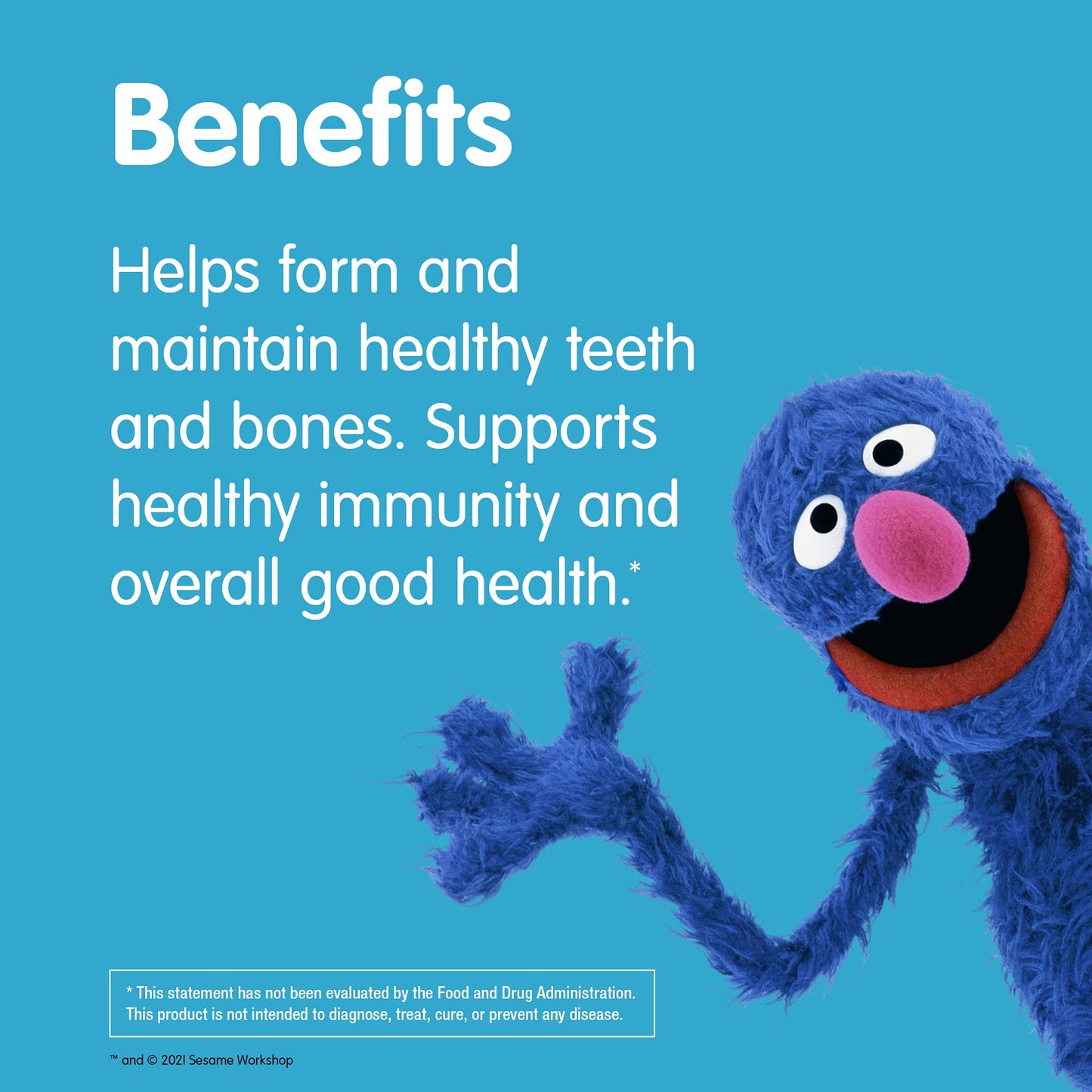 Frasco completo de gomitas Sesame Street para niños