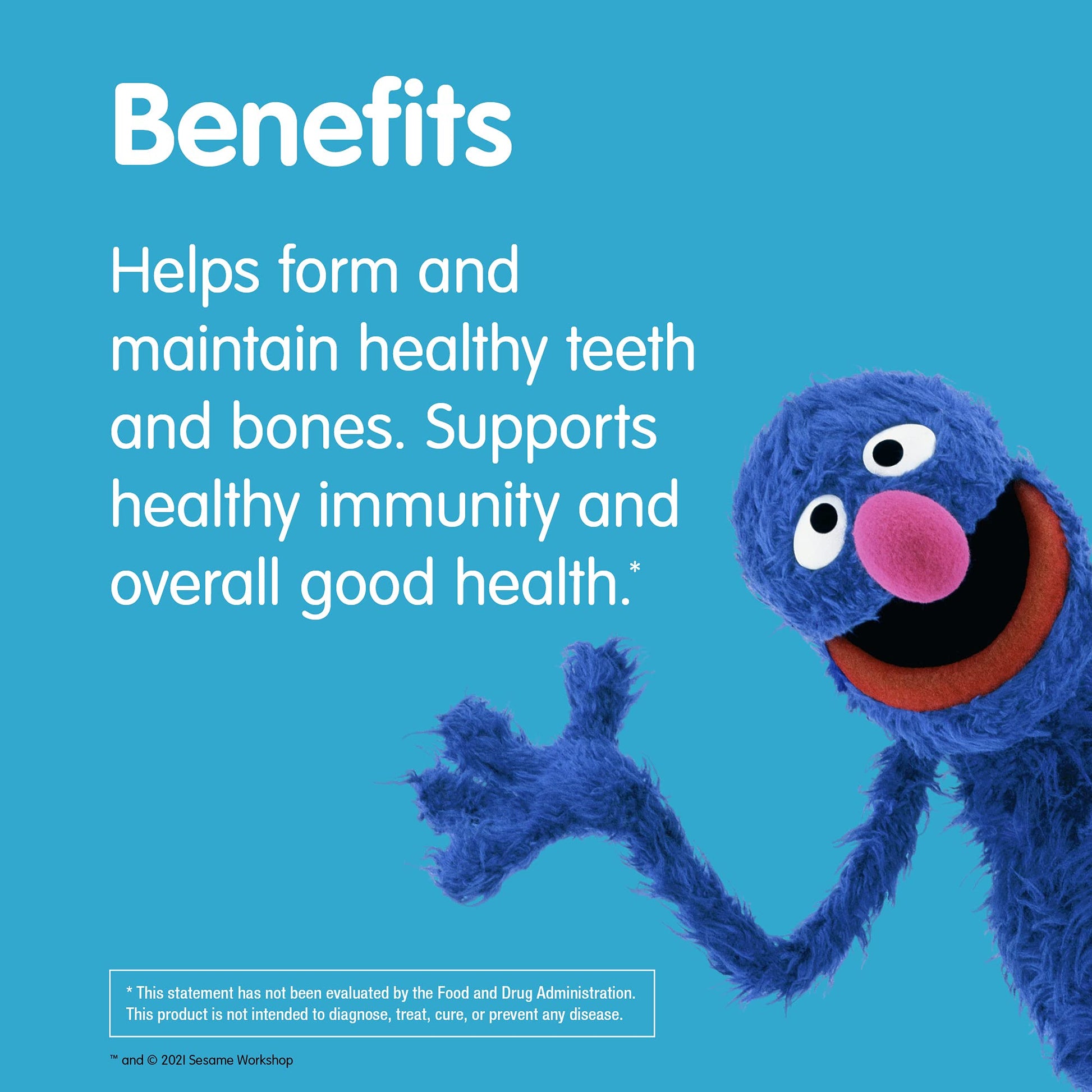 Frasco completo de gomitas Sesame Street para niños
