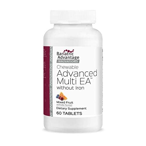 Frasco de comprimidos multivitamínicos Bariatric Advantage.