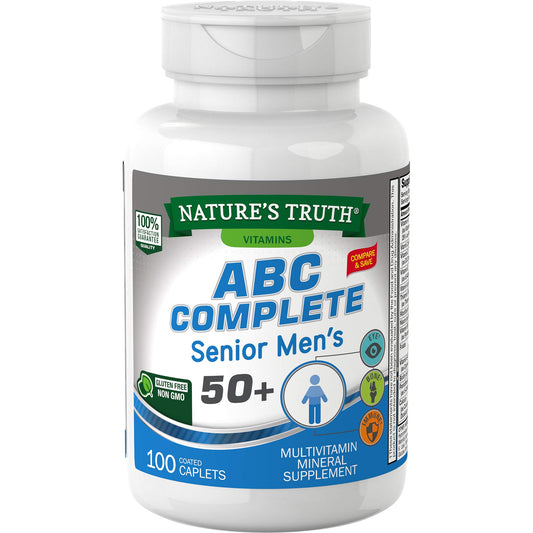 Frasco de multivitaminas Nature's Truth para hombres mayores de 50 años