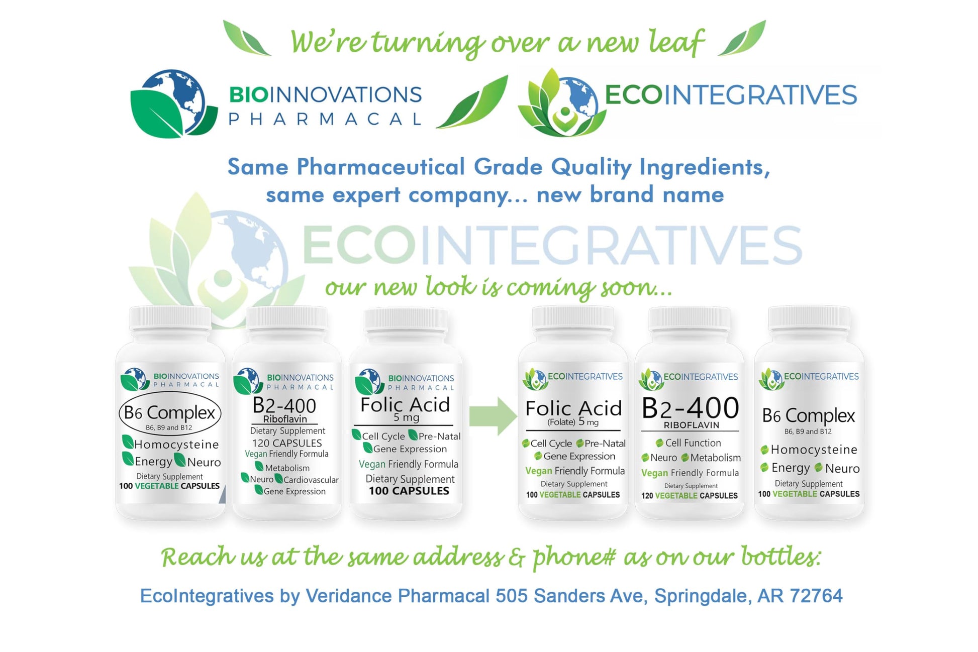 Frasco desde arriba BioInnovations Pharmacal complejo B6
