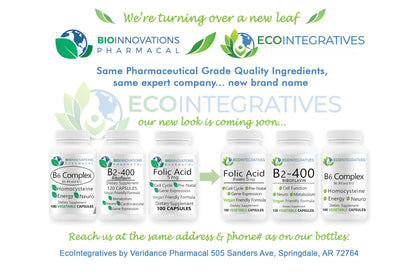 Frasco desde arriba BioInnovations Pharmacal complejo B6