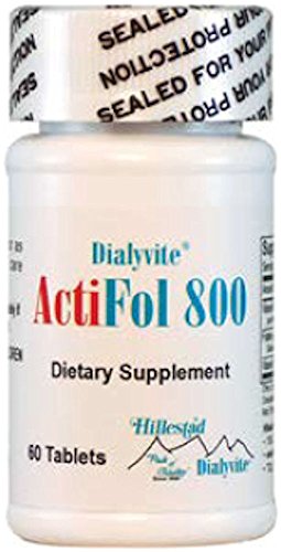 Frasco Dialyvite ActiFol 800 60 tabletas folato y B6
