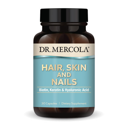 Frasco Dr. Mercola Cabello Piel Uñas con Biotina y Queratina