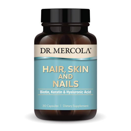 Frasco Dr. Mercola Cabello Piel Uñas con Biotina y Queratina