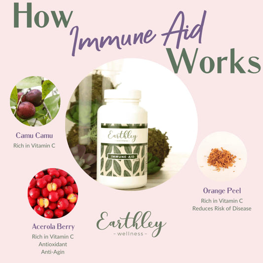 Frasco Earthley Wellness vitamina C polvo sin alcohol