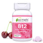 Frasco EZ Melts Vitamina B12 sublingual 2500 mcg sabor cereza