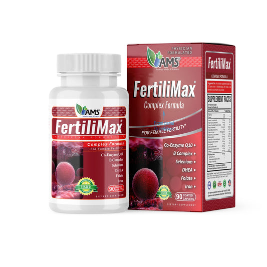 Frasco FertiliMax suplemento de fertilidad mujer 90 cápsulas