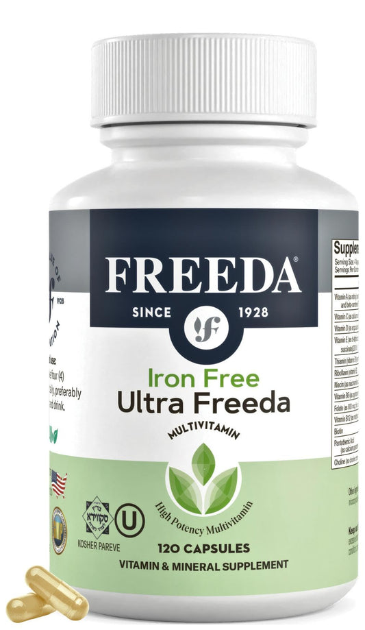 Frasco FREEDA multivitamínico sin hierro