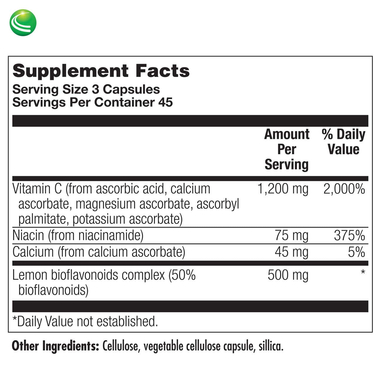 Frasco frontal Nutra BioGenesis BioPotent C vitamina c para articulaciones