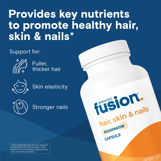 Frasco frontal vitaminas Bariatric Fusion para cabello