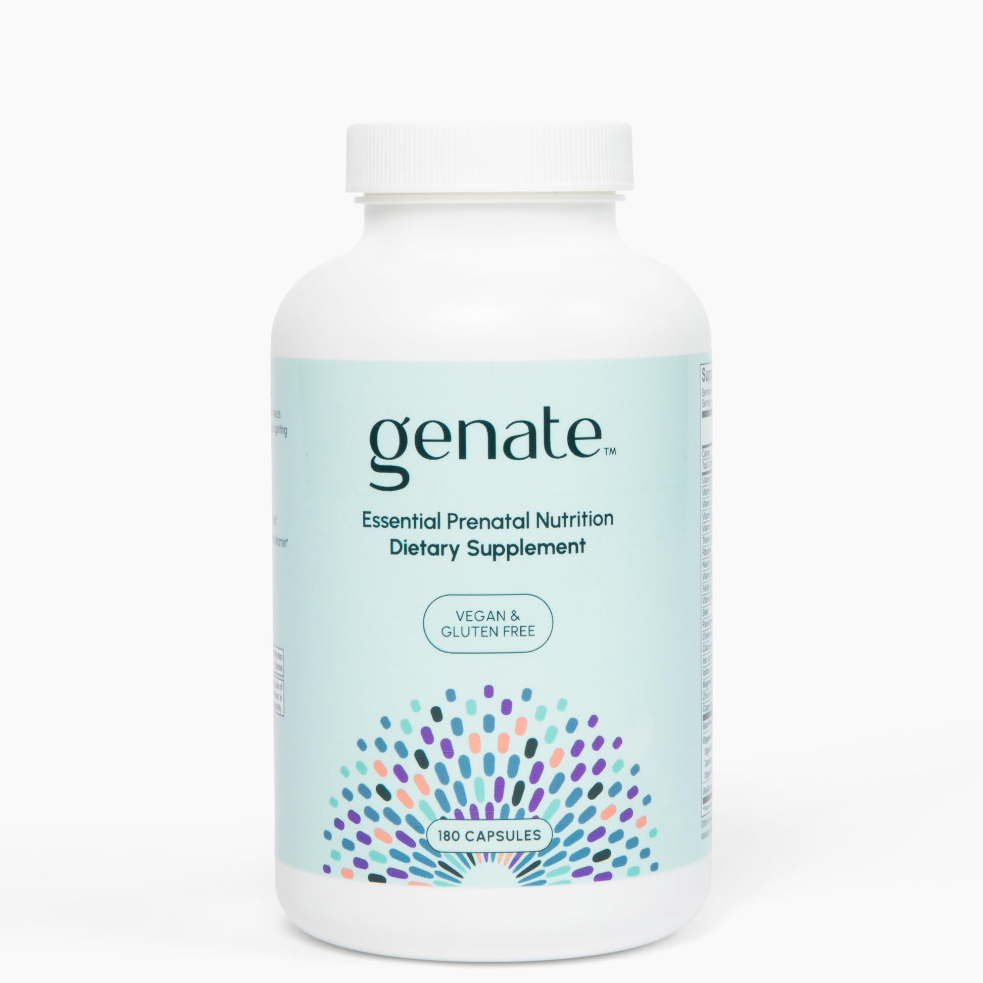 Frasco Genate multivitamínico prenatal esencial