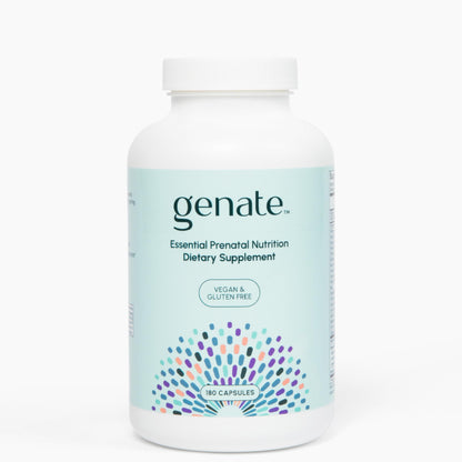 Frasco Genate multivitamínico prenatal esencial