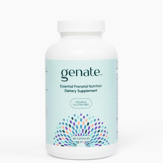 Frasco Genate multivitamínico prenatal esencial