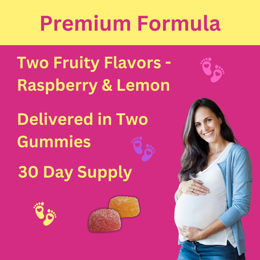 Frasco gominolas prenatales DHA y ácido fólico
