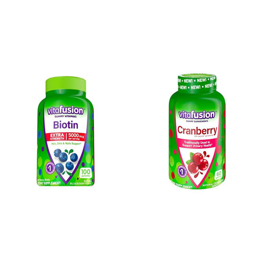 Frasco gomitas biotina extra fuerza 5000mcg Vitafusion
