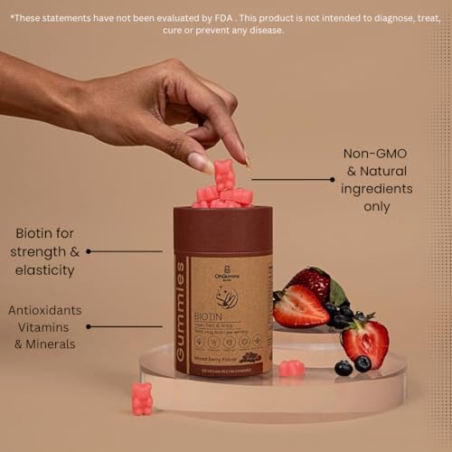 Frasco gomitas biotina vitaminas A B12 C y más