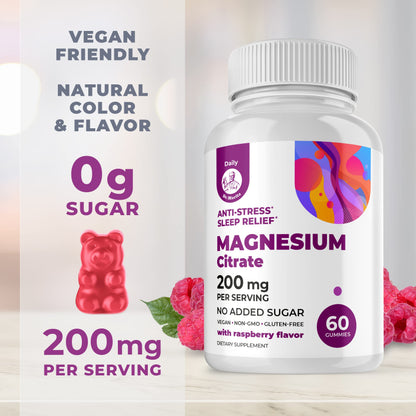Frasco gomitas DR MORITZ para niños y adultos con vitamina D3 y magnesio