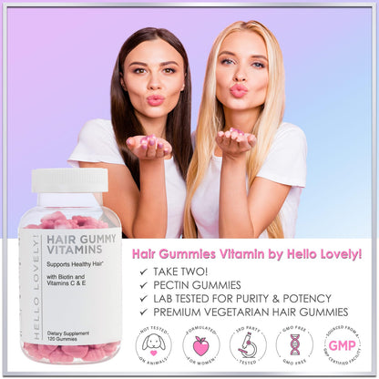 Frasco gomitas Hello Lovely con biotina y vitaminas E y C