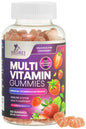 Frasco de gomitas multivitamínicas para adultos
