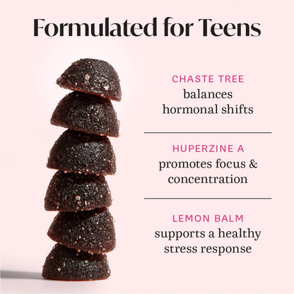 Frasco de gomitas multivitamínicas con chaste tree y biotina
