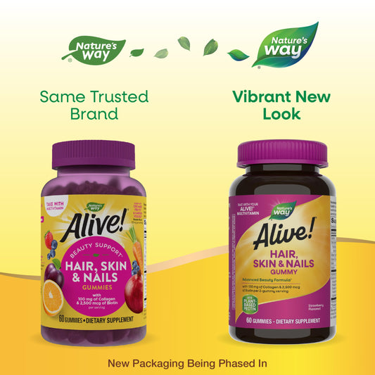 Frasco gomitas Nature's Way Alive sabor fresa 60 unidades