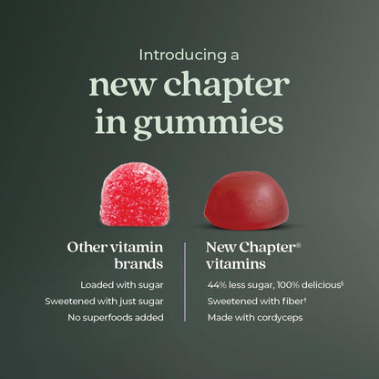 Frasco gomitas New Chapter orgánicas sin gluten