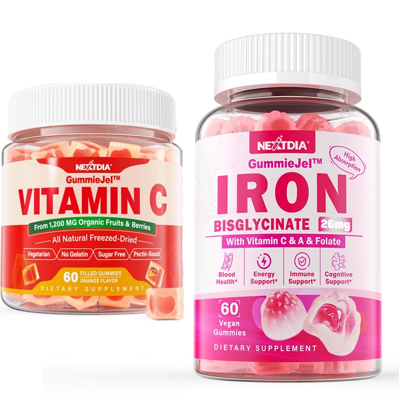 Frasco gomitas Nextdia vitamina C y hierro bisglicinato