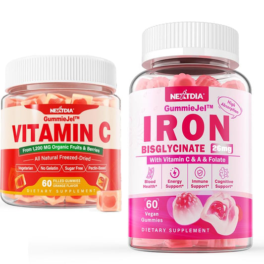 Frasco gomitas Nextdia vitamina C y hierro bisglicinato