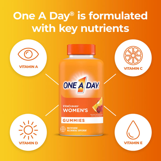 Frasco gomitas One A Day mujer con vitaminas y zinc