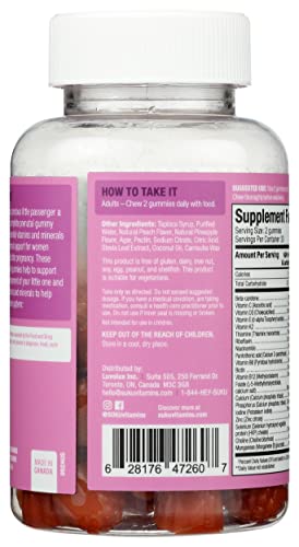 Frasco gomitas prenatales Suku Vitamins sabor natural