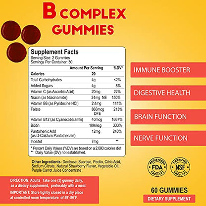 Frasco gomitas vitamina B ALFA VITAMINS cerrado