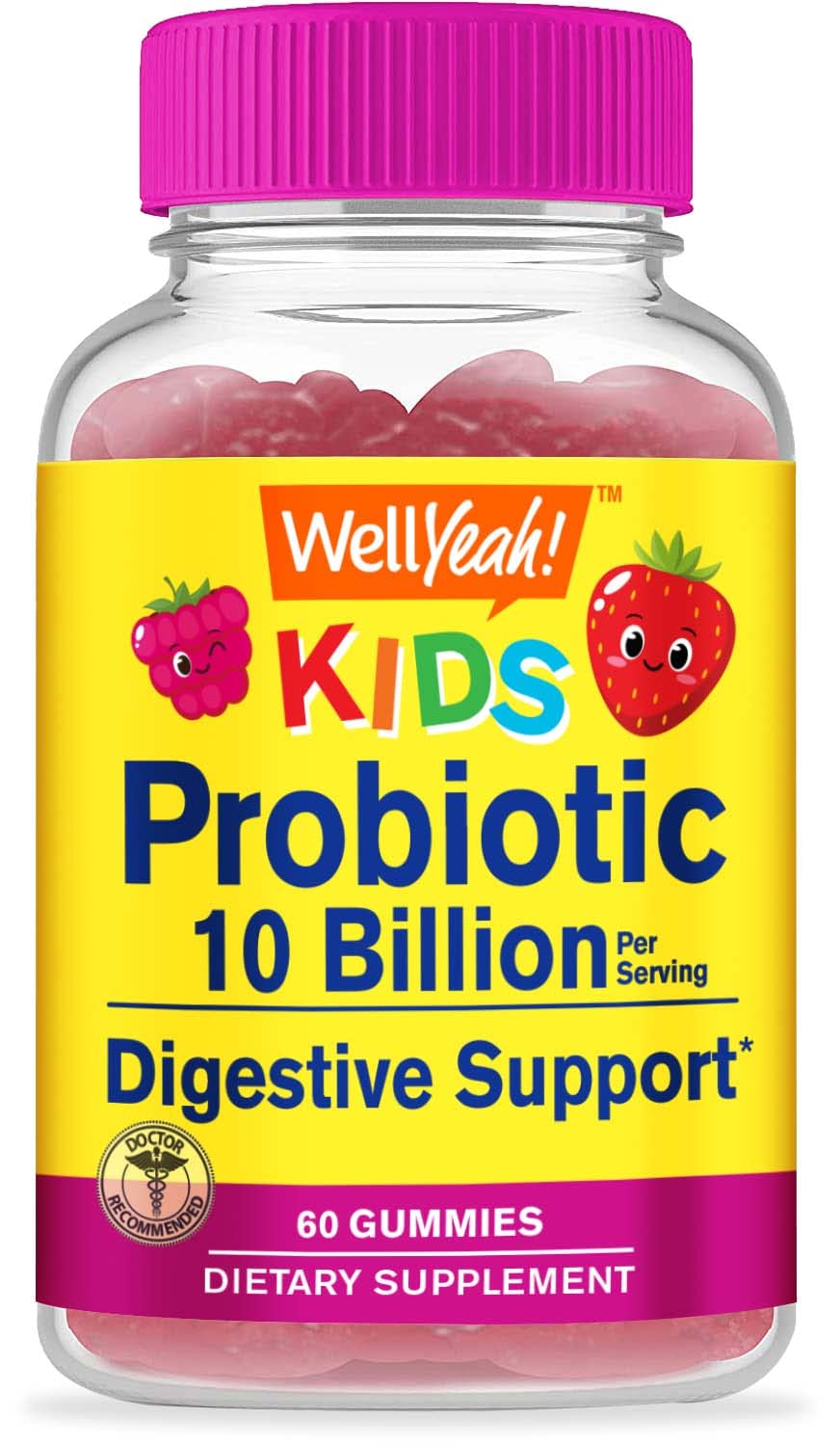 Frasco WellYeah gomitas de vitamina C para niños