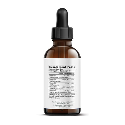 Frasco de gotas B-12 2 Fl Oz 365 Health Nut