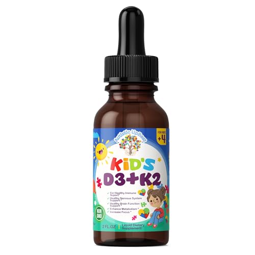 Frasco gotas infantiles D3 K2 Autistic UpBeat para niños