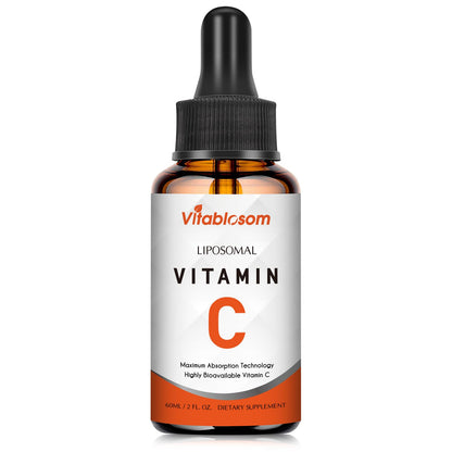 Frasco de gotas líquidas Vitablosom vitamina c liposomal 60 ml