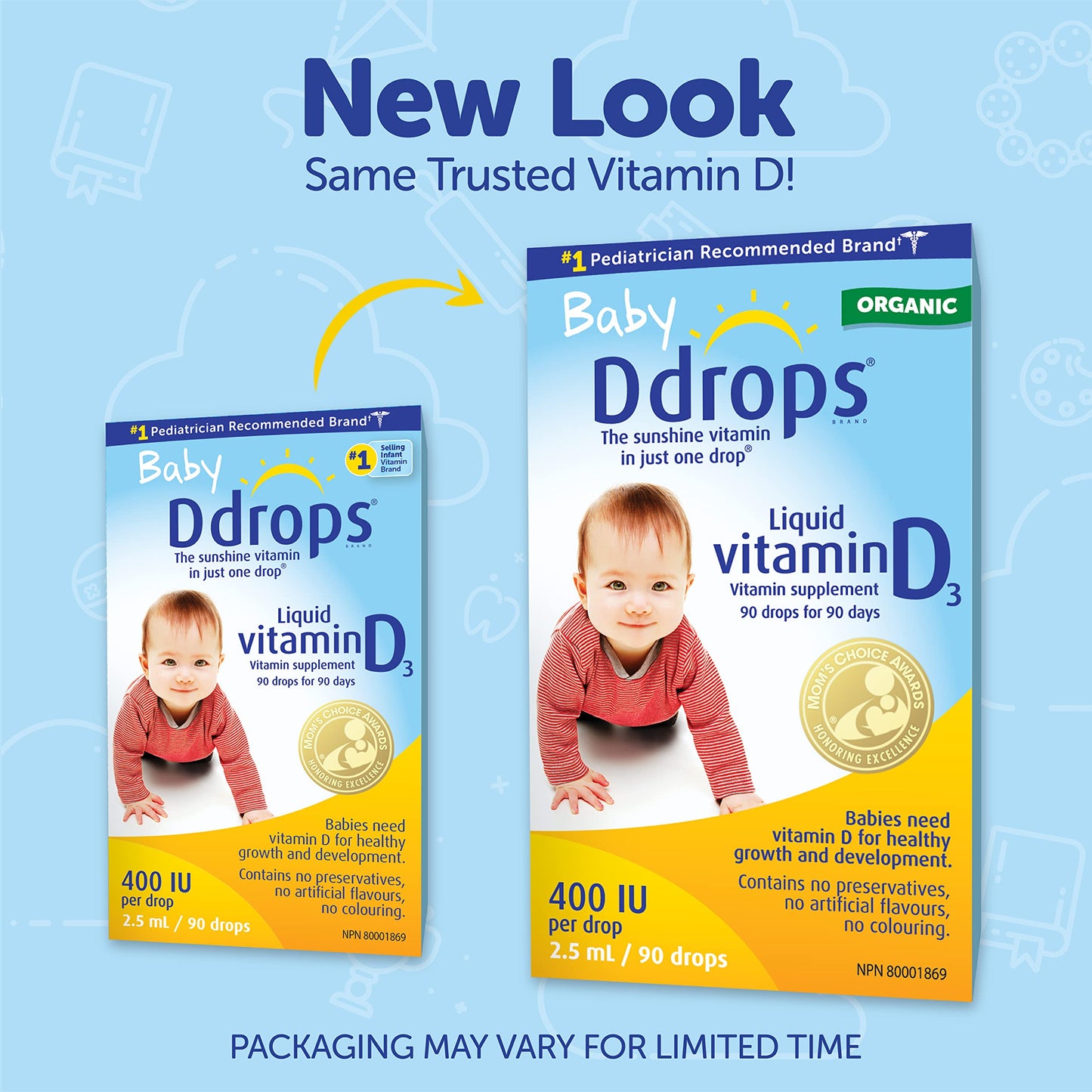 Frasco gotas vitamina D Baby Ddrops bebé