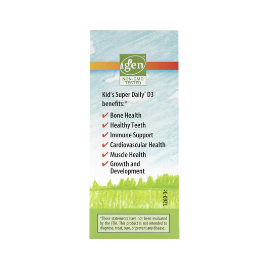 Frasco gotas vitamina D3 Carlson Super Daily D3 niños